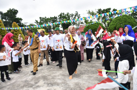 Buka Launching Gempur PAUD, Pj. Bupati Kampar: Pemda Kampar Dukung Gempur PAUD